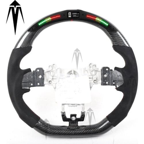 For SUBARU Legacy Outback Impreza Forester Custom Alcantara carbon fiber steering wheel racing wheel convertible