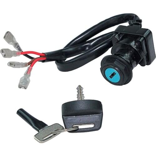 Motorbike Ignition Key Switch Fit For POLARIS SPORTSMAN 500 1996-1998 Four Wire Connector Motorcycle Moped Scooter With Two Keys