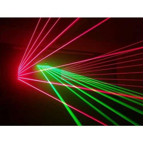 Good quality LED eight eye laser light red green rgb color eight eyes bar scanning wedding performance led 8 lens laser lights