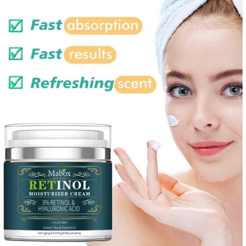 50ML Women Skin Care Moisturizer Face Cream Vitamin E Collagen Anti Aging Wrinkles Acne Hyaluronic Acid Whitening Cream