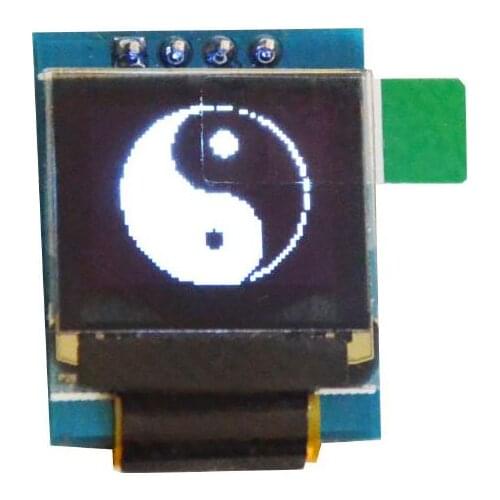 0.66 inch I2C OLED module white color display with PCB base board 4pin 6448 SSD1306