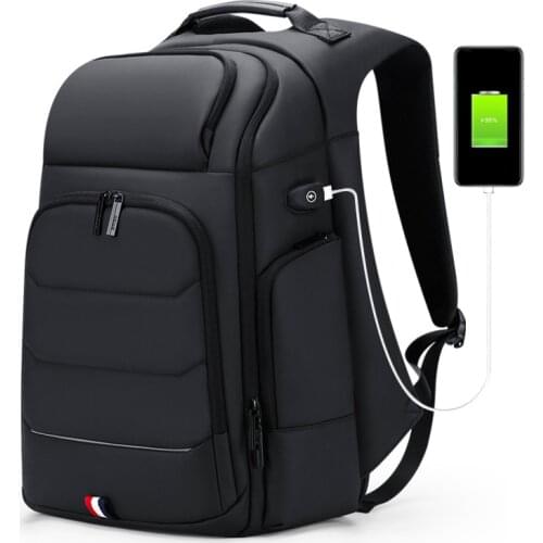 Men Backpack Fit 17 inch Laptop USB Recharging Multi-layer Space Travel Male Bag creative insulation bag Anti-thief Mochila 2020