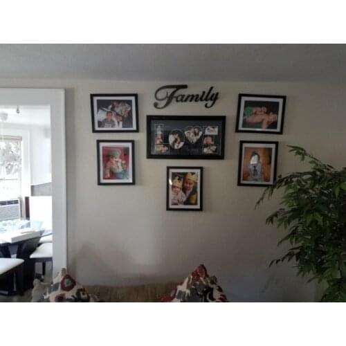 Family Black Wall Word Family Decoration home Decoration
