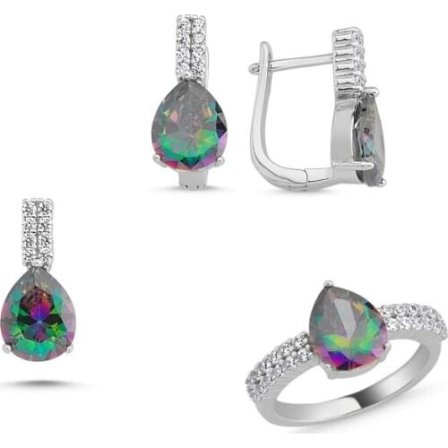 Silverlina Silver Mystic Topaz Gemstone Set