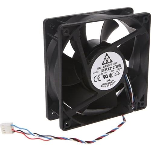 120x120x38mm Brushless DC 12V 1.6A PWM Server Cooling Fan For Delta AFC1212DE