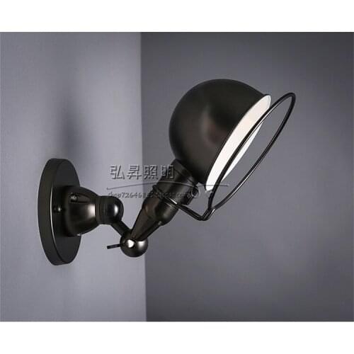 Loft vintage wrought iron corridor for creative retro industrial Adjustable wall lamp