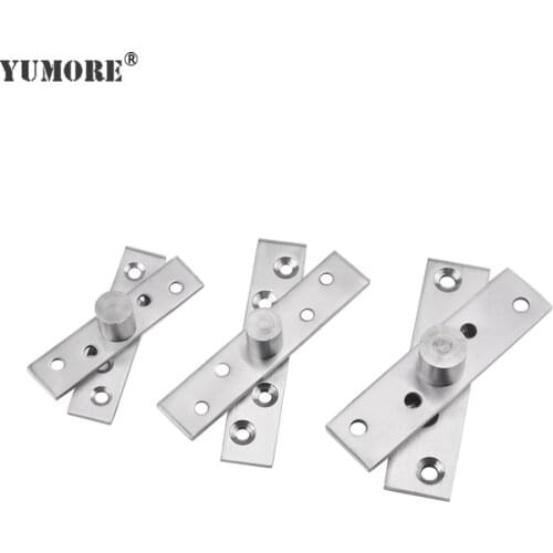YUMORE 360 Degree Rotation Door Hinges Stainless Steel Up and Down Doors Rotating Hinges Location Shaft Hidden Pivot Hinge