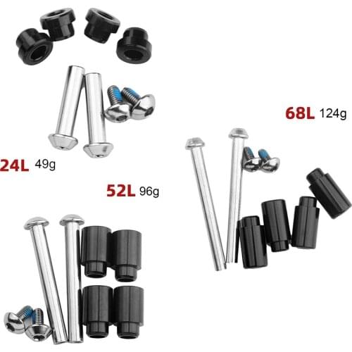 1Set Bicycle Rear Shock Mounting Hardware Bushing 24L/52L/68L For HLT-100 Shock Metal Road Bike Components Parts Black