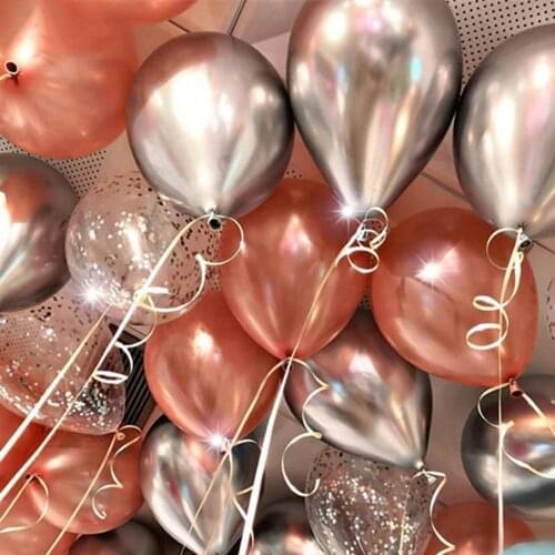 10Pcs Balloon 12 Inch Inflatable Latex Muliticolor Gold Colors Balloon for Home Ballons Festive Party Supplies