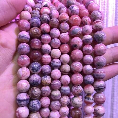 100% Natural Rhodochrosite beads,Natural Argentina Rhodonite Stone Loose beads Supplies 6mm 8mm 10mm 12mm 1strand