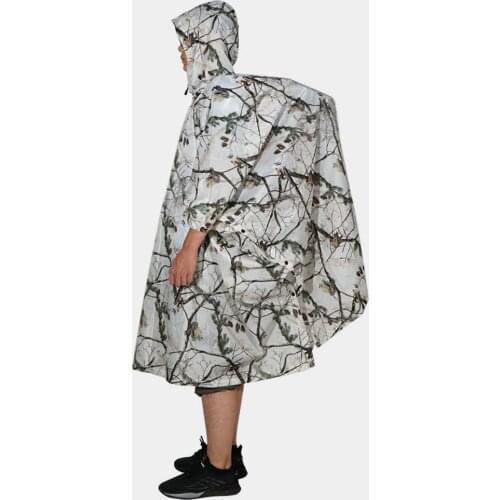 3 In1 Outdoor Hooded Canopy Cover Rain Poncho Camping Picnic Blanket Mat Waterproof Durable Multifunction Blanket Mat