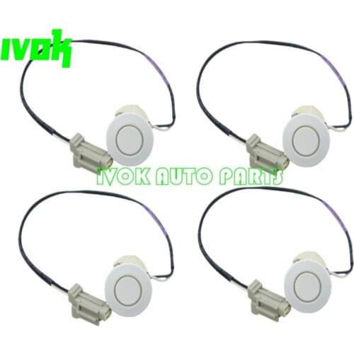 4 Pack Parking Distance Control Sensors PDC For Toyota FJ Cruiser GSJ15 2007- Silver White PZ362-60311 PZ36260311