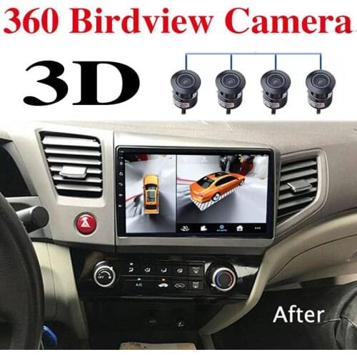 For HONDA Civic 9 FB FG 2011~2015 Car Multimedia GPS Radio Navigation NAVI Player Integrated CarPlay 360 BirdView 3D