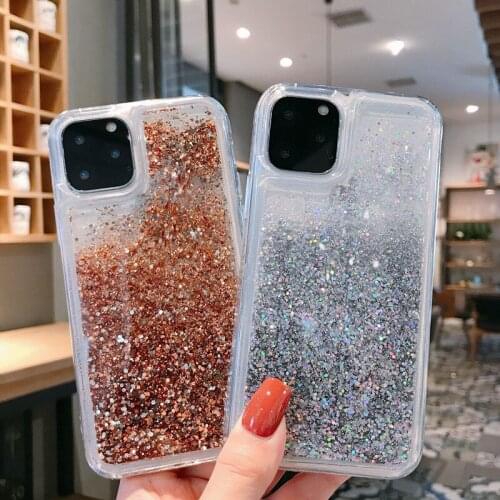 Cases of phone accessories for samsung A50 A70 s8 s9 s10 plus s10e S10Lite back cover A40 A20 Anti fall Liquid quicksand powder