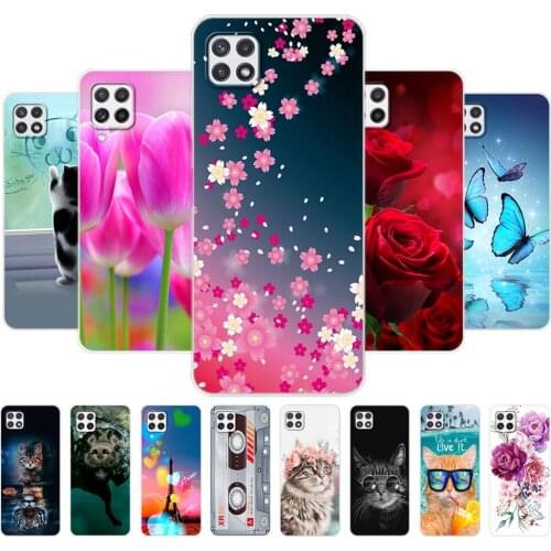 For Samsung A22 Case Back Phone Cover For Samsung Galaxy A22 5G 4G Bumper Etui Soft Tpu Silicon Protective Coque Dropshipping