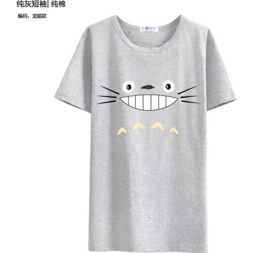 Anime Tonari no Totoro Cosplay T-shirt casual fashion short-sleeved round neck print personality men and women T-shirt