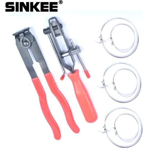 CV Joint Clamp Banding Tool Ear Type CV Boot Clamp Pliers With 3 Sets Hose Clamps SK1209-1