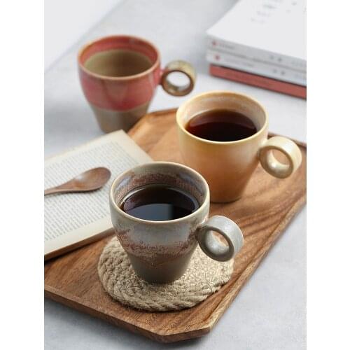 Creative Coffee Mug Latte Home Afternoon Tea Mug Office Mug Retro Personality Couple Ceramic Mug Milk Mug