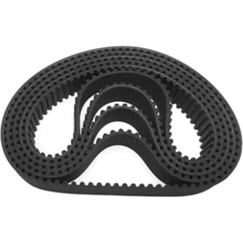 HTD3M Round Rubber Timing Belts, Closed-Loop, 186/189/195/198/201/207/213/216/225/228/240mm Length, 6/10/15mm Width, Drive Belts