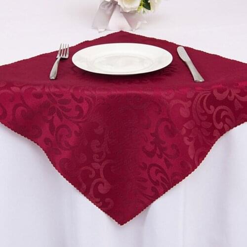 48×48cm Polyester Table Napkins Cloth Square Satin Fabric Napkin Pocket Handkerchief for Wedding Party Home Hotel Table Decor