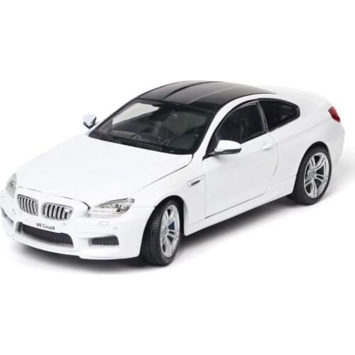 Hot 1:24 scale vehicle wheels simulation germany brand m6 coupe metal model diecast car toys collection for gifts