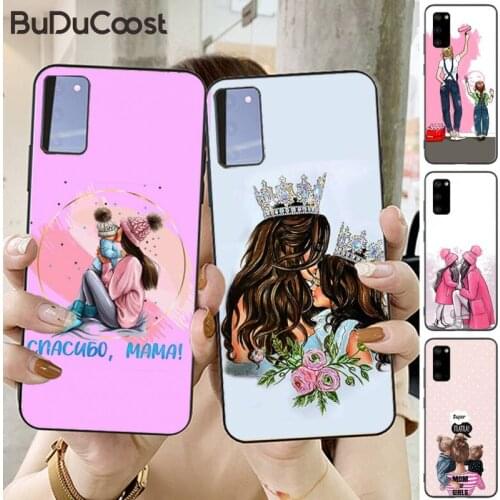 Fashion baby mom dad son daughter Phone Case for Samsung S20 plus Ultra S6 S7 edge S8 S9 plus S10-5G lite 2020 S10E
