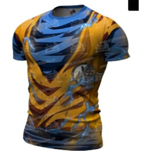 Anime 3D Printing Summer 2021 Newest Fashion Tops Men Short Sleeve Casual T Shirt Breathable Quick Drying Tight Jerseys