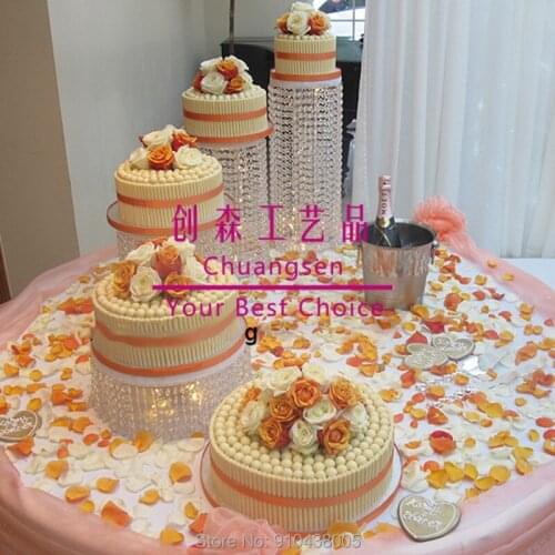 New design bling cake stands wedding acrylic crystal cake stand,wedding table cake stand set, table centerpiece