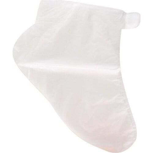 100pcs Disposable Foot Cover Transparent Film Foot Cover for Pedicure Prevent Infection Remove Chapped Foot Covers