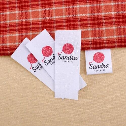 Custom Clothing Labels - Name Tags , Personalized Brand,Organic Cotton Tags, Printing Labels, knitting Labels Made (MD0172)