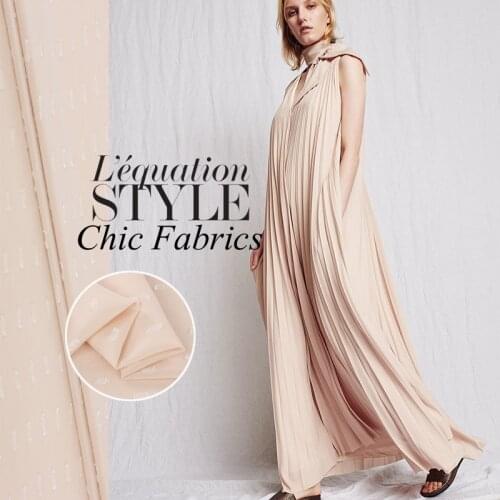 Silk Cotton Fabric Patchwork Tissu Coral Beige Jacquard Floss Lightweight Breathable Summer