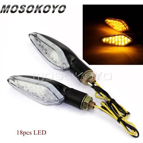 Motorcycle Turn Signals LED Indicator Amber Light Universal Blinker Lamp for BMW F800 F650 Kawasaki Suzuki Yamaha YZF R1 R3 R6