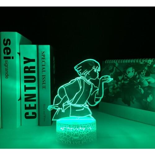 Spirited Away Anime LED White Crake Base Light for Child Bedroom Decoration Night Light Birthday Gift Room Acrylic 3D Desk Lamp