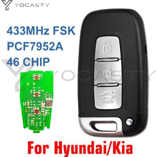 YOCASTY Smart Card Keyless Entry Automotive Remote Car Key For HYUNDAI I30 I45 IX35 Genesis Equus Veloster Tucson Sonata Elantra