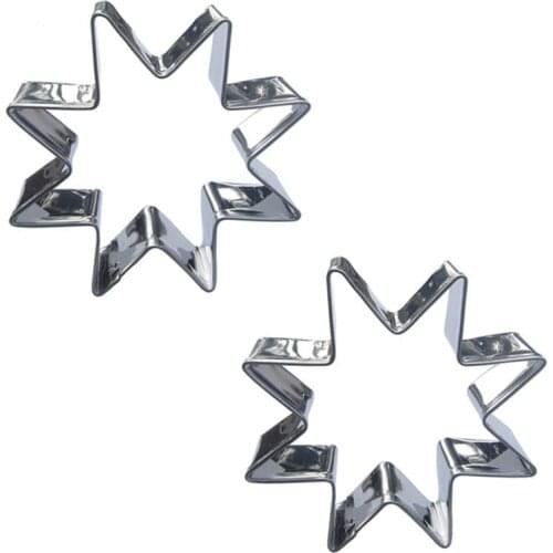Eight Pointed Star shape 2 piece cookie cutting molds, baking tools, cake decorating soft candy tools