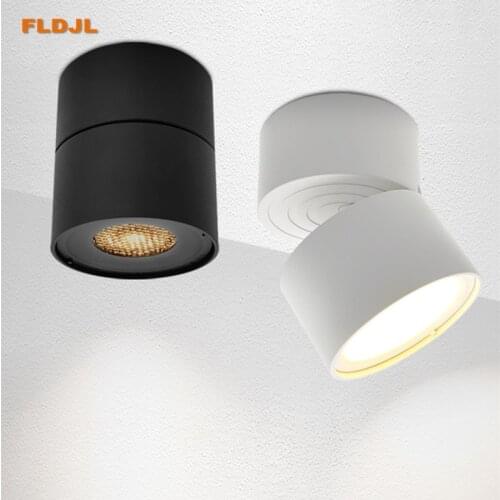 1PCS round folding downlight led surface mounted small spotlight 7W/12W ceiling background wall ceiling light aisle corridor