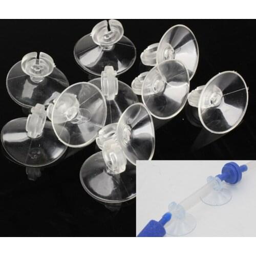 10Pcs Silicone Aquarium Sucker Suction Cup Holder Sucker for Fish Tank Pump Airline Tube 4/6mm Marine Life Aquatic Pet Supplies