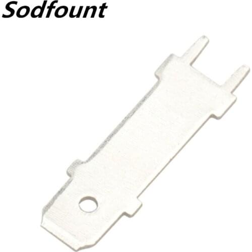 100pcs 100pcs 6.3 extension plug male terminal DJ6142 PCB terminal soldering 2 feet