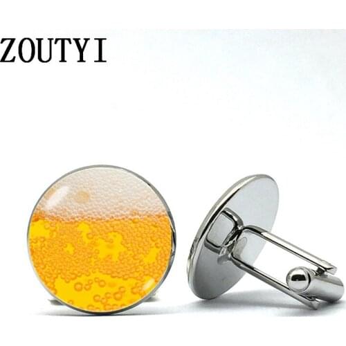 2018 beer cufflinks mens accessories drinks cufflinks fun clothing shirt beer gifts beer couples mugs beer realistic cufflinks