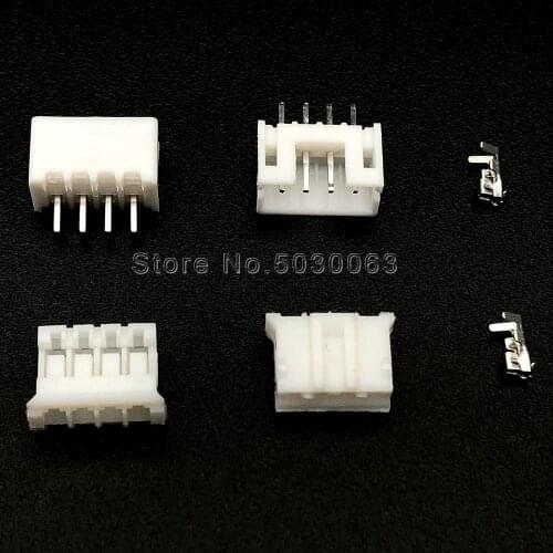 360pcs=60Sets PH2.0 2.0mm Pitch 4p 4pin Male female Terminal Kit/Housing/Pin Header Straight JST Wire Connectors Adaptor Kits
