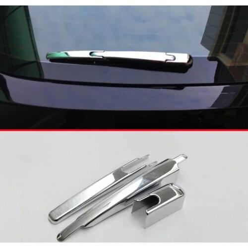 ABS Chrome Rear Window Wiper Arm Blade Cover Trim Overlay Nozzle Molding Garnish For Peugeot 3008 2016 2017