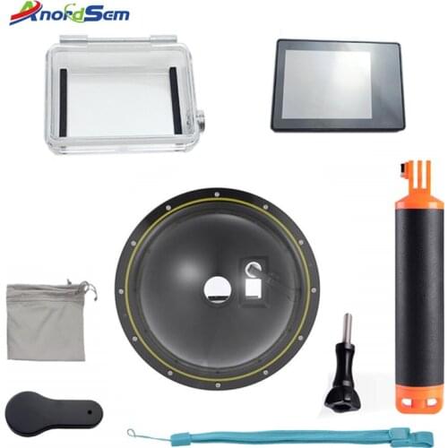 Anordsem 6'' Accessories For GoPro 3 LCD BacPac External Display Screen+Waterproof Case Housing Dome For Go Pro Hero 4 3+ Mount