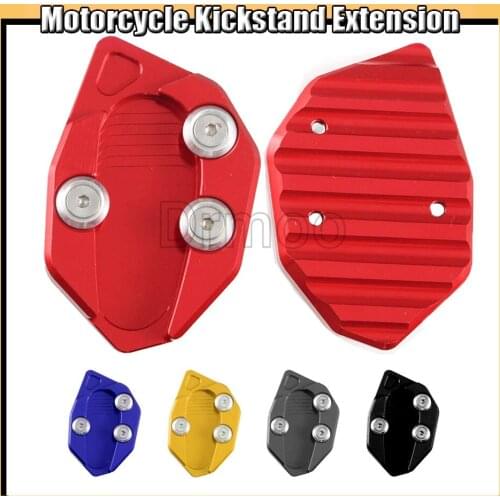 Motorcycle CNC Alumnium Kickstand Enlarger Plate Side Stand Extension Pad For Yamaha TMAX 530 2008-2014