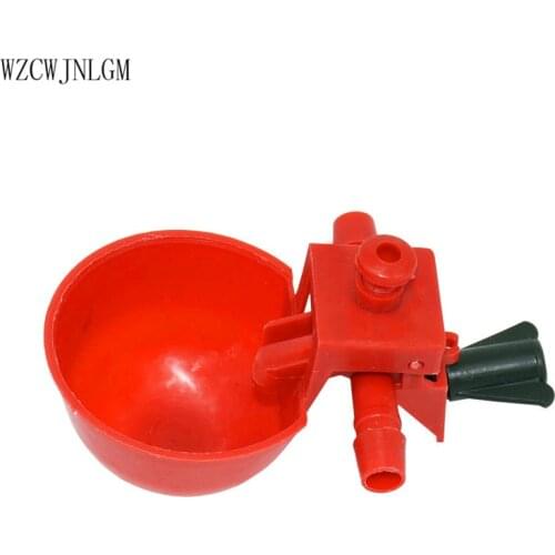 Automatic bird cage feed poultry drinking cup plastic chicken drinking cup hanging chicken farm poultry supplies 5pcs