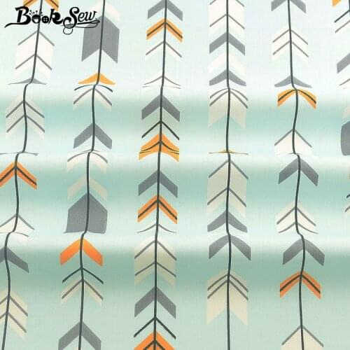 Booksew Telas De Algodon Para Patchwork 100% Cotton Baby Fabric For Dolls Printed Leaf Designs Tecido Twill Blue Tissu Material