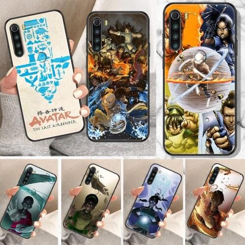 Avatar the Last Airbender Phone Case For Xiaomi Redmi Note 7 8 9 10 7A 8T 9A 9T 9S 10S Pro black silicone funda soft shell