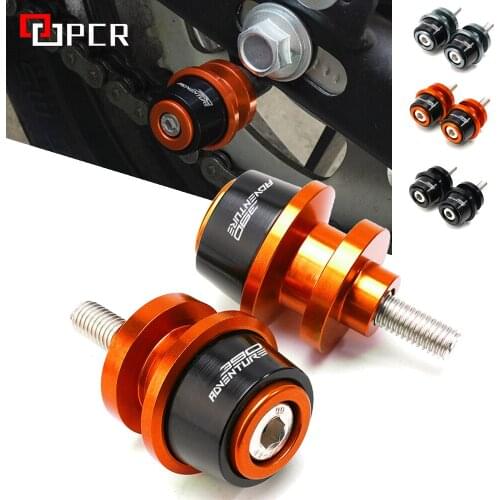 For 390 ADV Adventure 390Adventure 2019 2020 2021 M10 Swingarm Sliders Spools Stand Bobbins CNC Aluminum Alloy
