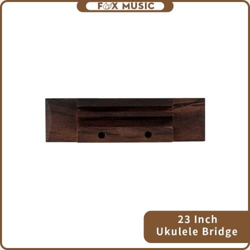 Rosewood Ukulele Saddle Bridge Slotted & Drilled Holes To Through The Strings Concert Uke Hawaii Guitar Accessories
