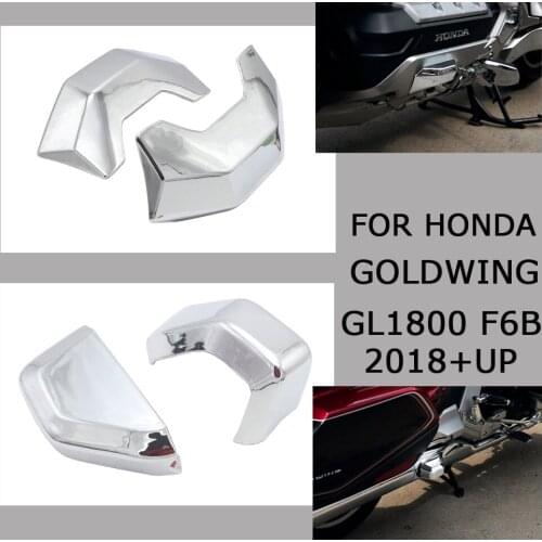 Chrome Motorcycle Front Hood Chrome Trim Cover + Saddlebag Guard Covers for HONDA Goldwing GL1800 GL 1800 F6B 2018 2019 2020
