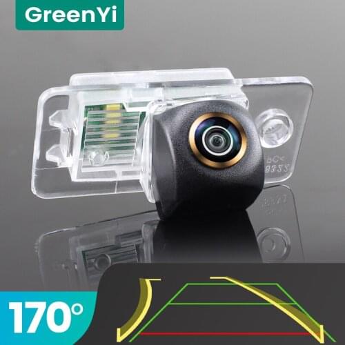GreenYi Trajectory 170° AHD Car Rear View Camera for Audi Q7 S8 A6L A4 A3 S5 A8L 2009-2015 Night Vision Reverse 4 pin